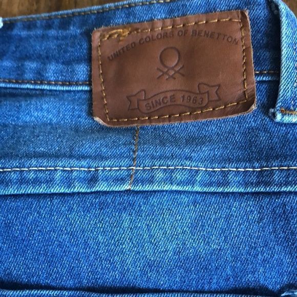 United Colors of Benetton SLIM FIT HIGH-WAISTED JEANS size 32 W - Picture 2 of 11